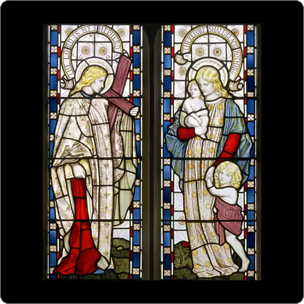 Faith and Charity, 1871 (stained glass)
