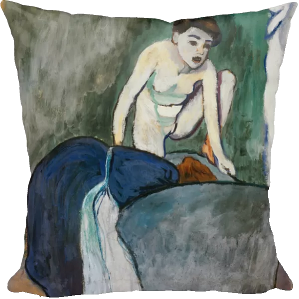 Girl, 1910 (pastel and oil on paper)