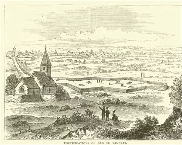Fortifications of Old St Pancras (engraving)
