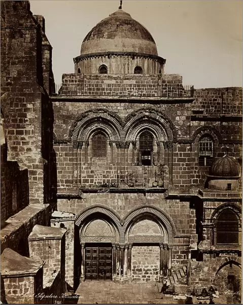 Album 'Palestine 1887': the basilica of the Holy Sepulchre in Jerusalem