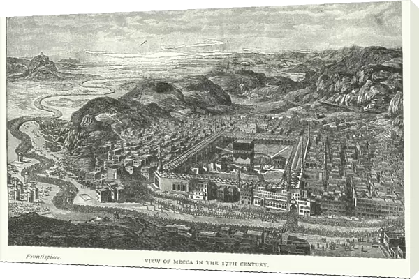View of Mecca in the 17th Century (engraving)
