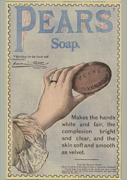 Advertisement for Pears Soap (colour litho)
