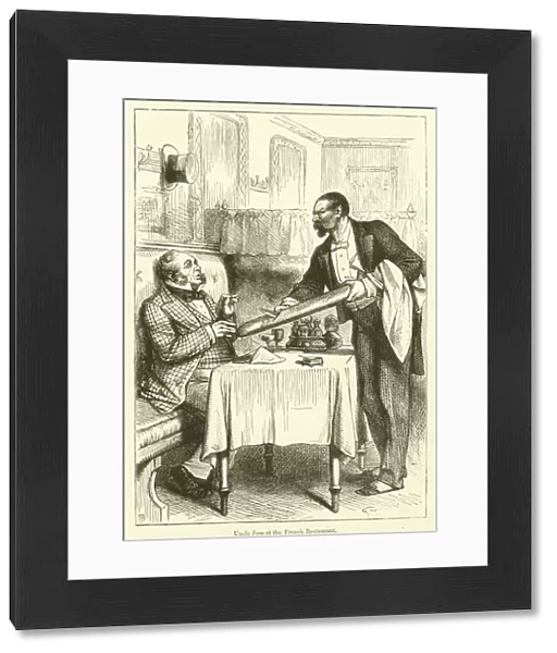 Uncle Jose at the French Restaurant (engraving)