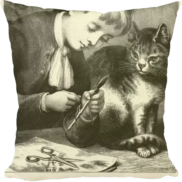 Benjamin Wests first Paint-brush (engraving)