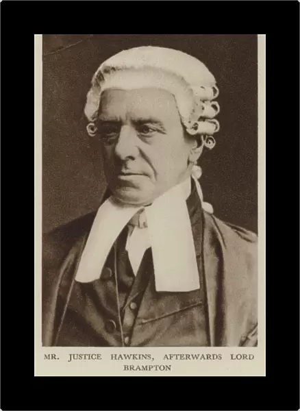 Mr Justice Hawkins, afterwards Lord Brampton (b  /  w photo)