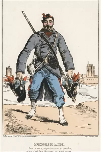 Garde Mobile de la Seine (coloured engraving)