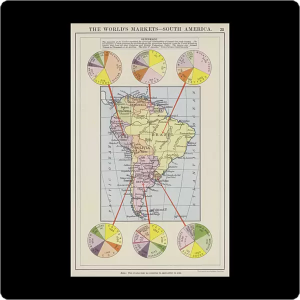 The worlds markets, South America (colour litho)