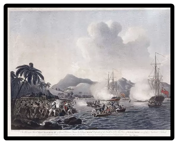 A View of Owhyhee in the Sandwich Island in the south Seas (The Death of Cook)