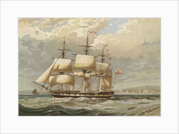 Outward Bound, In the Thames off Gravesend (litho)