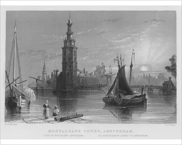 Montalbans Tower, Amsterdam (engraving)