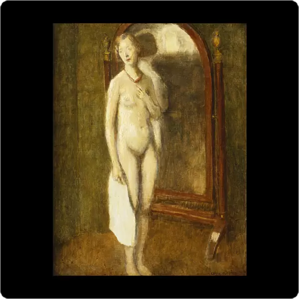 The Mirror, (oil on canvas)