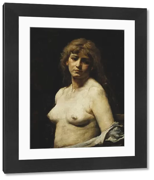 Nude; Akt, (oil on canvas)