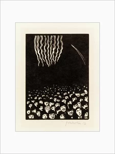 Fireworks (Scene from the April 1900 Worlds Fair in Paris), 1901 (woodcut)