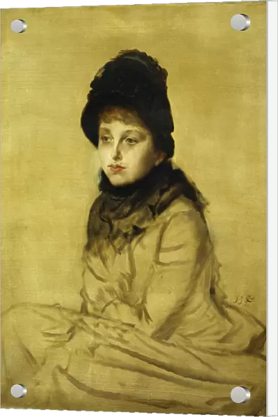 A Portrait of Kathleen Newton, 1877 (oil on canvas)