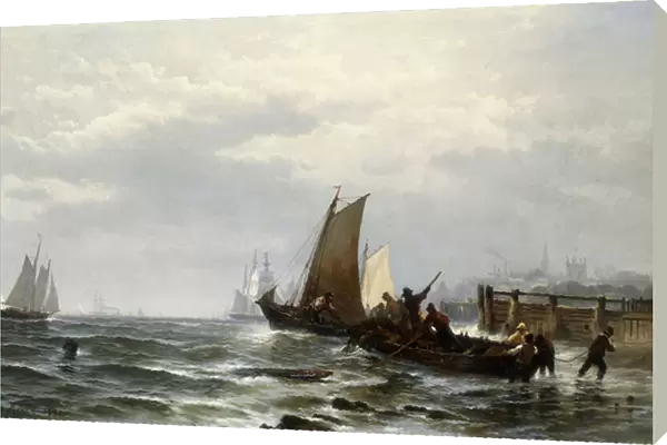 Newcastle on the Delaware, 1872 (oil on canvas)