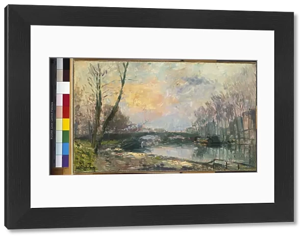 View of the Seine, Paris (oil on canvas)