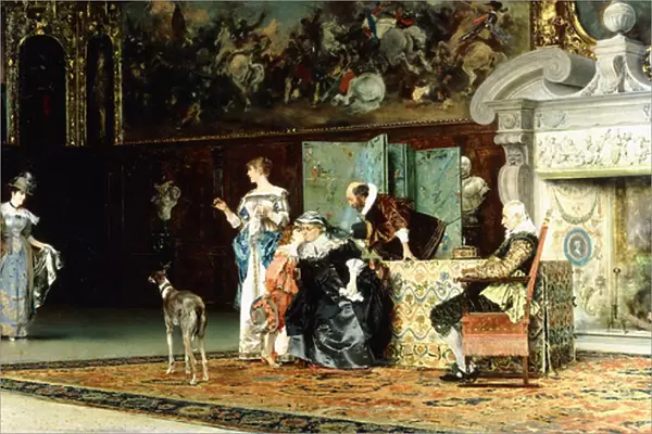 Grandmothers Visit, 1881 (oil on canvas)