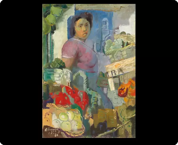 The Fruit Seller, 1937 (oil on canvas)