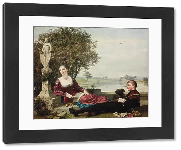 Heloise and Abelard, 1879 (oil on canvas)