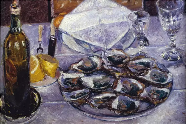 Still Life with Oysters, 1881 (oil on canvas)
