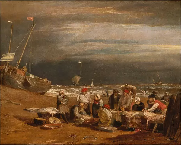 A Fishmarket on the Beach, c. 1802-04 (oil on canvas)
