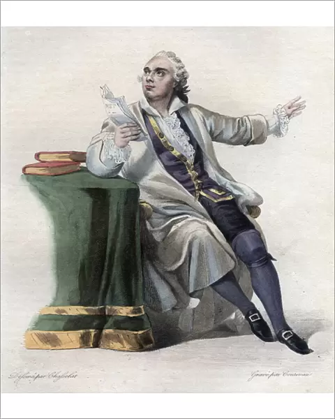 Portrait of Lekain (1729-1778), French actor