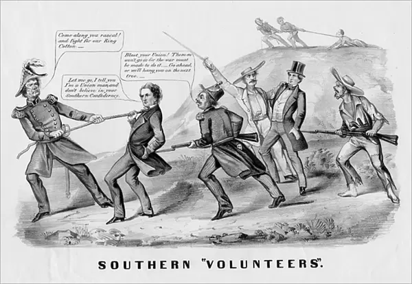 Southern 'volunteers', published by Currier & Ives, New York, c. 1862 (litho)