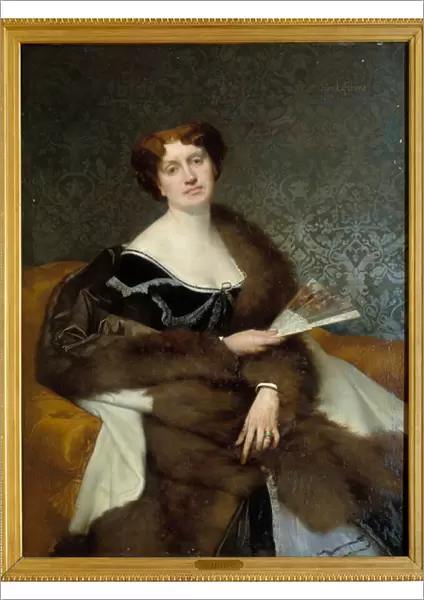 Portrait of Madame Alexandre Dumas Son nee Nadia Knorring Painting by Jules Lefebvre