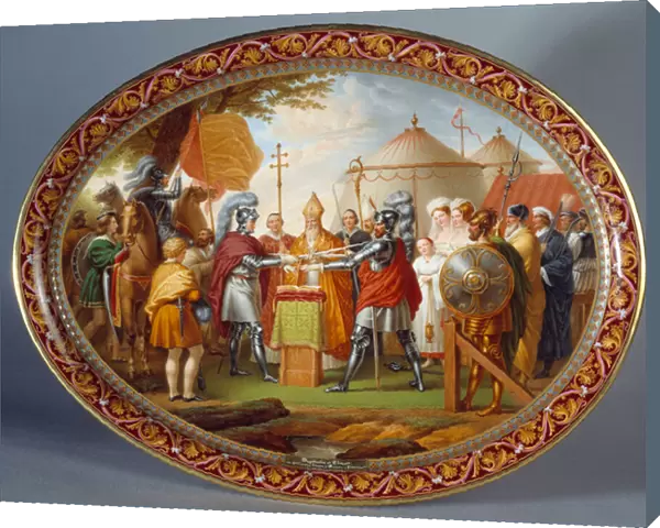 Chocolate serving tray. Etienne Charles Leguay (1762-1846), 1835