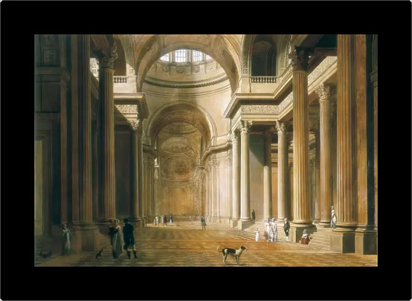 Interior of the Pantheon in Paris. Painting by Louis Leopold BOILLY