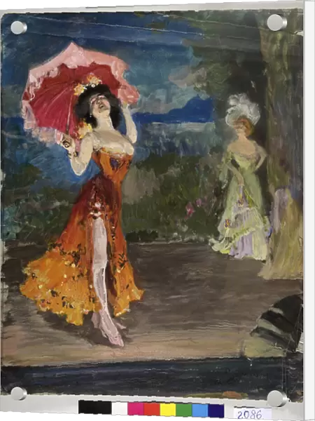 Dancer - Vinogradov, Sergei Arsenyevich (1869-1938) - Early 1900s - Tempera on paper
