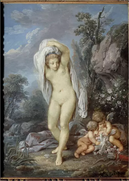 The bath of Venus Painting by Jacques Charlier (1720-1790), 18th century Paris