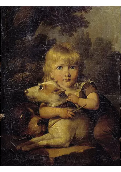Portrait of Louis Arnault (1803-1885) Child Painting by Louis Leopold Boilly (1761-1845
