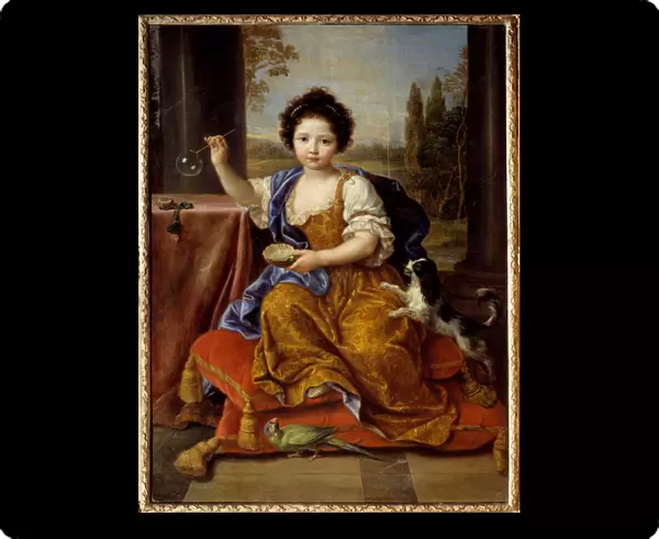 Portrait of Louise Marie de Bourbon, Mademoiselle de Tours Duchess of Orleans (1674-1681