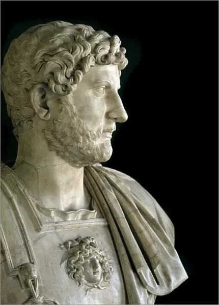 Bust of the Emperor Hadrian (marble sculpture, 2nd century)