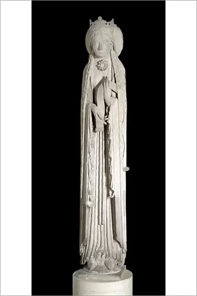 Limestone Column Statue of the Queen of Sheba. 1175-1200