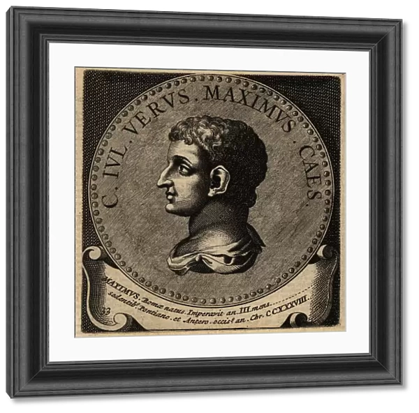 Portrait of Roman Emperor Gaius Iulius Verus Maximus