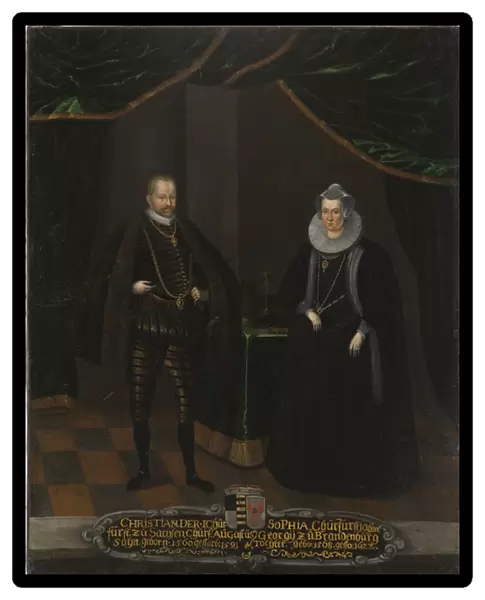 Christian I de Saxe et Sophie de Brandebourg - Portrait of Christian I (1568-1622)
