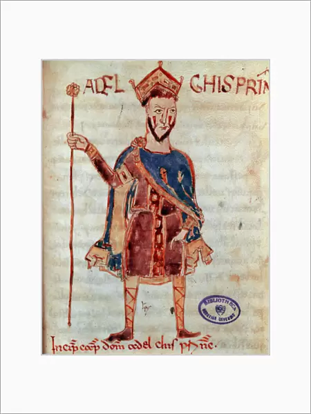 Lombard Prince Adalgis (died 788) Miniature from '