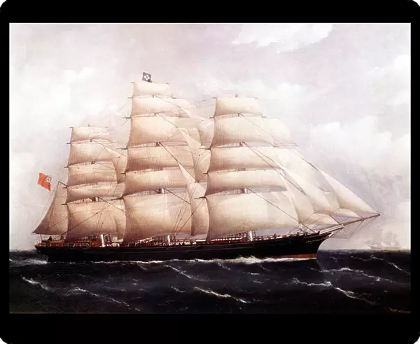View of the Cutty Sark, British Ship Painting of the 19th century