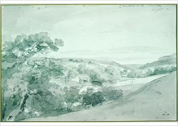 Chatsworth Park, 1801 (pencil & sepia wash)
