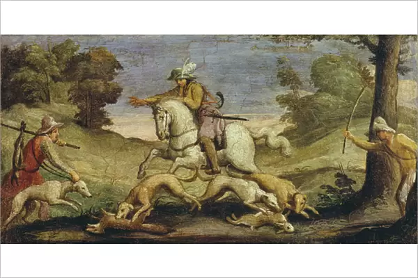 Hunting Hares, 1615 (fresco)