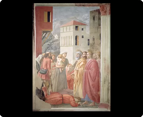 St. Peter Distributing the Common Goods of the Church and the Death of Ananias, c