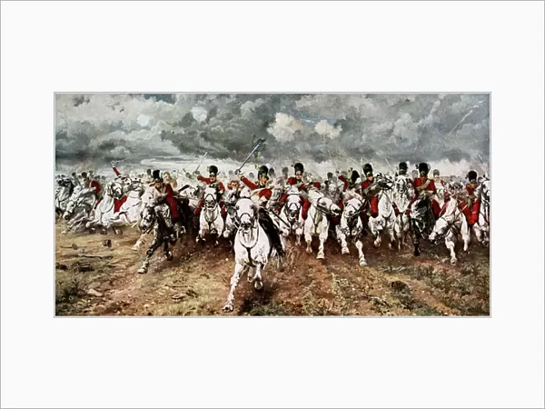 Scotland for Ever. The charge of the Scots Greys at Waterloo