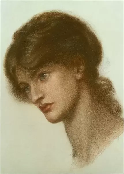 Portrait of a Lady, 1870 (chalk on paper)