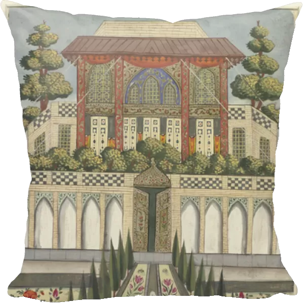 Palace Garden of Hazar Jarib in Aliabad, 1600-49 (gouache on paper))