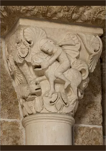 David and the Lion 12th Century (sculpture)
