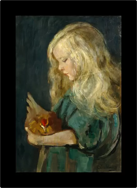 Girl with hen, 1897