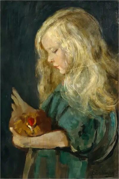 Girl with hen, 1897
