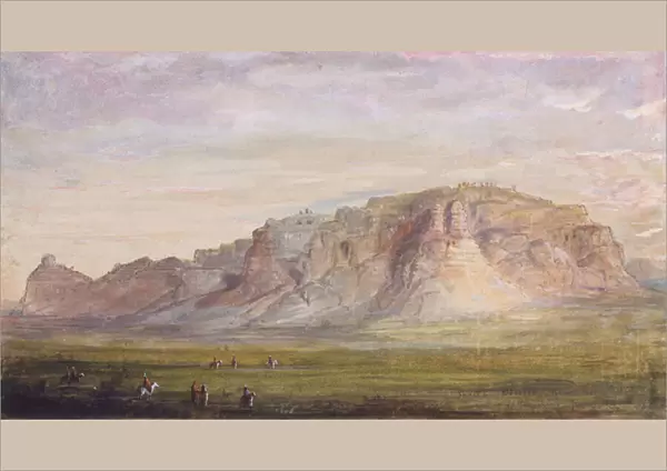 Scotts Bluff near the Nebraska (Platte), c. 1837 (w  /  c on paper)